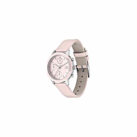 Lacoste 2001152 Women's Watch - Pink Leather Strap, Pink Mother-of-Pearl Dial, 36mm