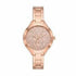 Michael Kors Slim Runway MK4658 Orologio da donna in tonalità oro rosa - Quadrante con monogramma