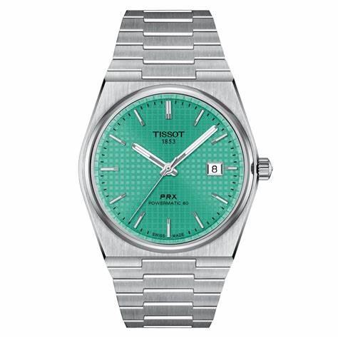 Tissot PRX Powermatic 80 T137.407.11.091.01 – Mint Green Dial, Stainless Steel Bracelet