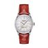Tissot Chemin des Tourelles Powermatic 80 Women's Watch T1392071611100 - 34mm, Mother-of-Pearl Dial, Red Leather Strap