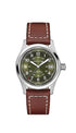 Hamilton Khaki Field Auto H70455560 – 38mm Green Dial, Leather Strap, 80h Power