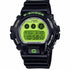 Casio G-Shock DW-6900RCS-1ER Men's Digital Watch - Black Resin Band, Lime Green Dial