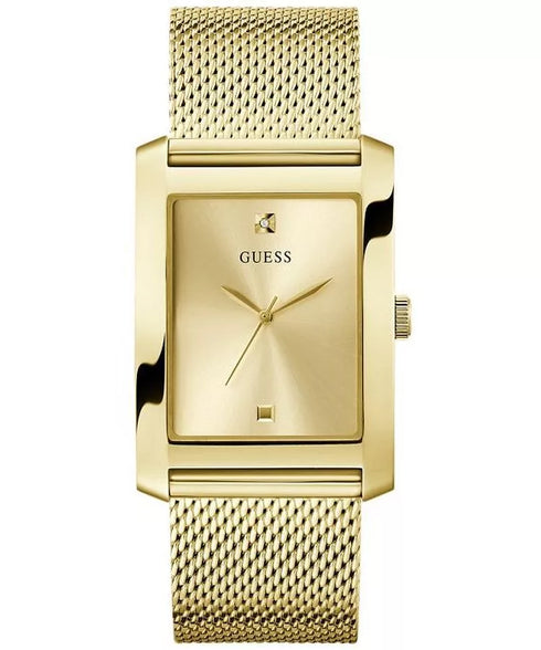 Guess GW0898G1 Clyde Guess GW0898G1 Clyde Men's Watch – 35mm Gold-Tone Rectangular Case, Steel Bracelet, Minimalist Design