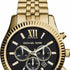 Michael Kors MK8286 Orologio cronografo Lexington da uomo in acciaio inossidabile, tonalità oro