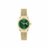 Lacoste Elyse Women's Watch - Gold Stainless Steel Mesh Bracelet, Green Dial, 36mm