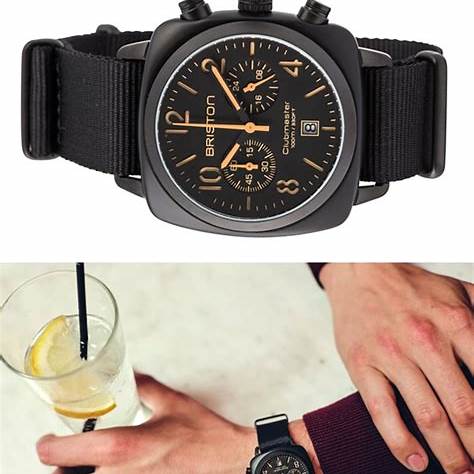 Briston Clubmaster Classic Chronograph 40mm Black PVD Steel Watch 13140.PBAM.B.4.NB