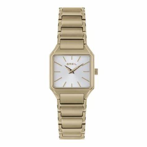 Breil The B TW1972 Women's Two-Hand Watch - Silver Dial, Light Gold IP Stainless Steel Bracelet