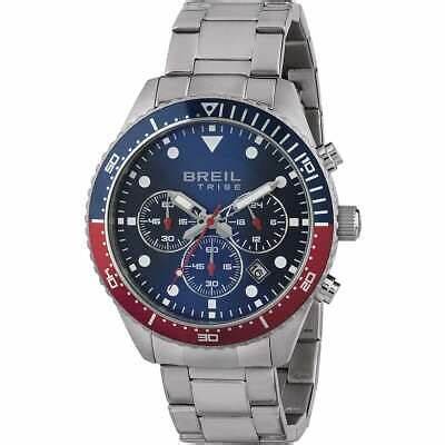 Breil Sail EW0581 Herren-Chronographenuhr - Blaues Zifferblatt, Edelstahlarmband