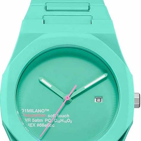 D1 Milano Polycarbon Hot Aqua PCBJ31 Orologio unisex - Policarbonato acquamarina, 40,5 mm