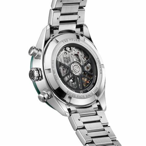 TAG HEUERTAG Heuer Carrera Calibre Heuer 02 CBN2A1N.BA0643 Men's Watch - Green Dial, Steel & CeramicWATCHESEcecile