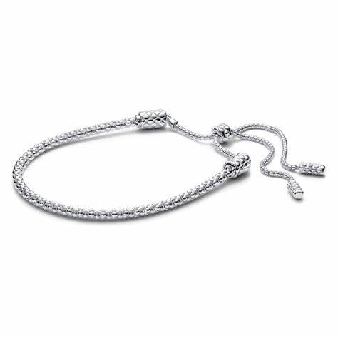 Pandora Moments - Bracciale a catena con borchie 593090C00-2 - Argento, misura regolabile