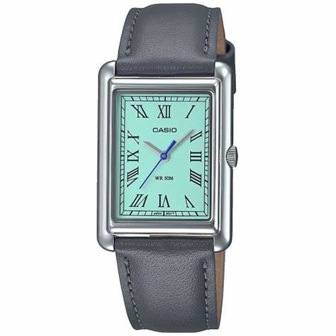 Casio LTP-B165L-2BVEF Women's Watch - Blue Dial, Grey Leather Strap