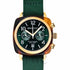 Briston Clubmaster Classic Chronograph 40mm British Green Dial Watch 15140-SA-T-10-NBG