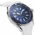 Nautica NAPCPS902 Men's Quartz Watch - Blue Dial, White Silicone Strap