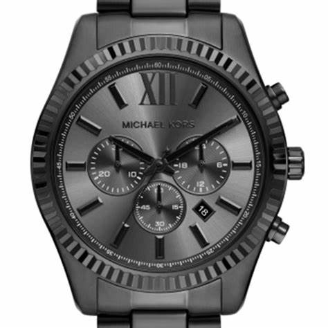 Michael Kors MK9154 Men's Lexington Black Stainless Steel Chronograph