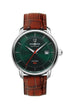 Zeppelin LZ120 Bodensee Automatic 8160-4 Men's Watch - Dark Green Dial, Brown Leather Strap