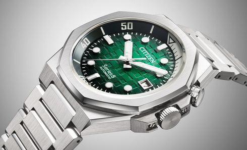Citizen Serie 8 NB6060-58X Orologio automatico da uomo con quadrante verde, 200M WR, Cal. 9051