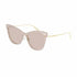 Occhiali da sole Alexander McQueen AM0264S-003 Donna - Montatura beige trasparente, lenti rosa