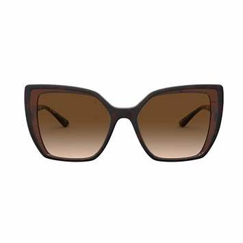 Dolce & Gabbana DG Monogram DG 6138 Women's Sunglasses - Brown Acetate, 55mm