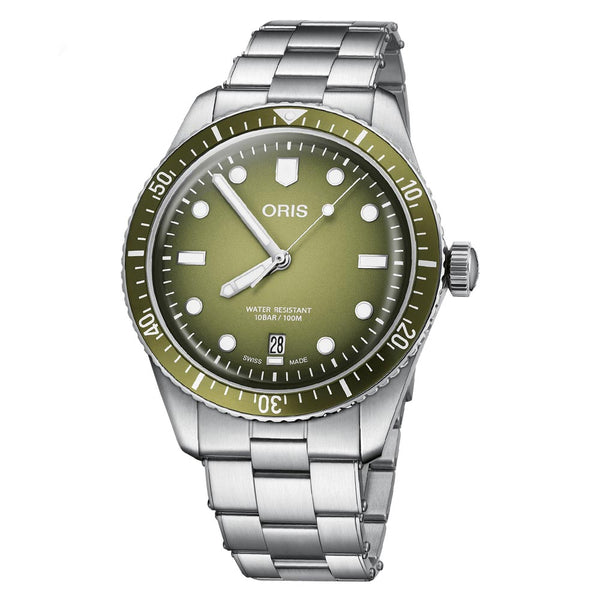 Oris Divers Sixty-Five 'Cotton Candy' 38 mm - Quadrante verde, bracciale in acciaio, automatico
