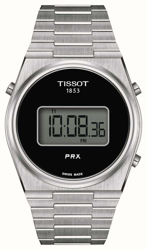 Tissot PRX Digital T1374631105000 Orologio da uomo - Acciaio inossidabile 40 mm, quadrante nero