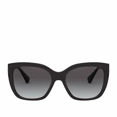 Ralph by Ralph Lauren RA 5265 Women's Sunglasses – Dark Transparent Grey Frame with Grey Gradient Lenses