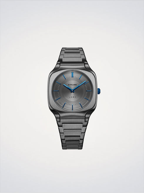D1 MILANOD1 Milano SQBJ02 Square Titanium Watch – 37mm, Grey Dial, Sapphire CrystalWATCHESEcecile