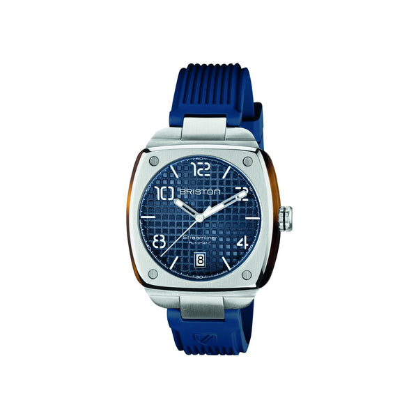 BRISTONBriston 23640.S.T.15.RNB Streamliner Urban HMS Auto – 40mm Blue Dial, Rubber StrapWATCHESEcecile