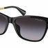 Occhiali da sole Cat-Eye da donna Ralph by Ralph Lauren RA5308U 5001/8G - Montatura nera lucida, lenti sfumate grigie