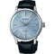 Seiko Presage SRPB43J1 Orologio da uomo - Cassa in acciaio, quadrante blu sunburst, cinturino in pelle
