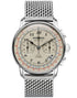 Zeppelin LZ126 Los Angeles Cronografo 7614M-5 Orologio da uomo - Quadrante beige, bracciale a maglie in acciaio inossidabile
