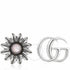 Gucci GG Marmont 18k White Gold Stud Earrings YBD527344002