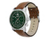 Zeppelin LZ126 Los Angeles 8644-4 Men's Watch - Green Dial, Brown Leather Strap