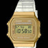 Casio A168XESG-9AEF Unisex Digital Watch – Gold-Tone Case, Translucent Band, Illuminator