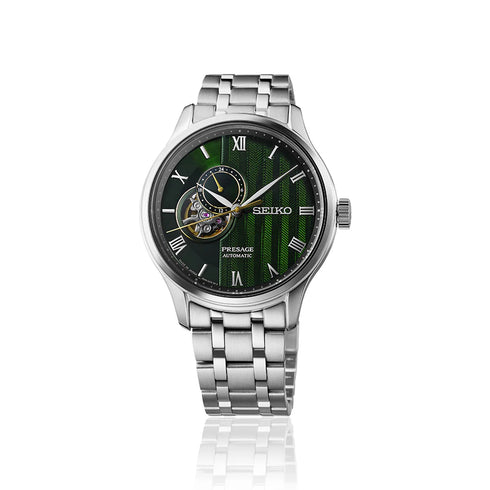 Seiko Presage SSA463J1 "Zen Garden" Reloj Automático Hombre - 41.8mm Acero Inoxidable, Esfera Verde