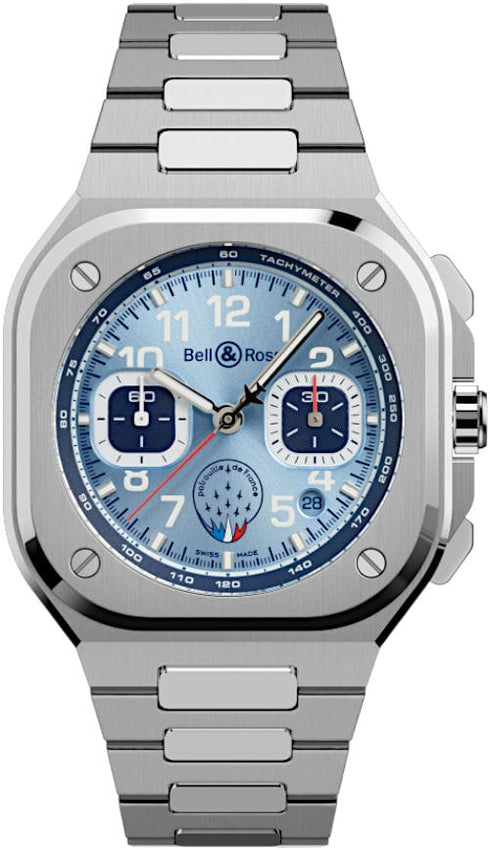 Bell & Ross BR 05 Chrono Patrouille de France BR05C-PAF-ST/SST - Orologio in acciaio inossidabile 42 mm in edizione limitata