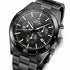 Swiss Military SM34079-03 Men's Analog Quartz Chronograph Watch - Black PVD Coated Stainless Steel