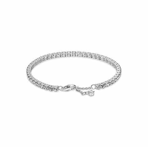 Pandora Bracciale tennis scintillante 591469C01-18 - Argento, Cubic Zirconia, 18 cm