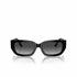 Jimmy Choo JC 5017 Occhiali da sole da donna - 55 mm, montatura nera con lenti sfumate grigie