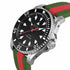 Gucci Dive 40mm YA136349 Men's Watch – Black Dial, Green and Red Rubber Strap