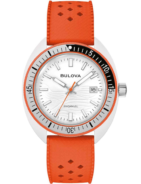 Bulova 98B448 Men's Snorkel Watch – Hybrid Ceramic, White Dial, 100m WR