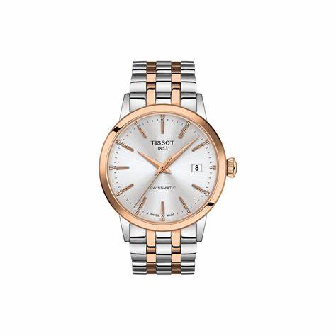 Tissot Classic Dream Swissmatic Men's Watch - Silver Dial, Two-Tone Stainless Steel Bracelet