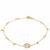 Gucci Interlocking G 18k Yellow Gold Diamond Bracelet - Adjustable Length