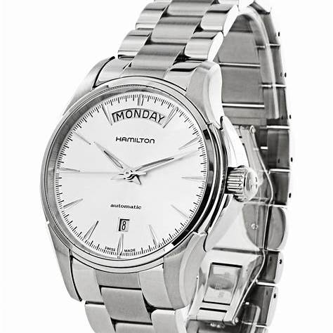 Hamilton Jazzmaster Day Date Auto H32505151 - Acciaio inossidabile 40 mm, quadrante argento