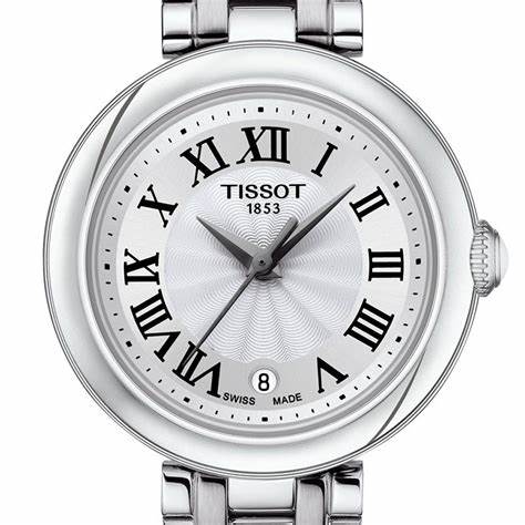 Orologio al quarzo Tissot Bellissima Small Lady Donna T126.010.11.013.00 - Quadrante bianco, bracciale in acciaio inossidabile