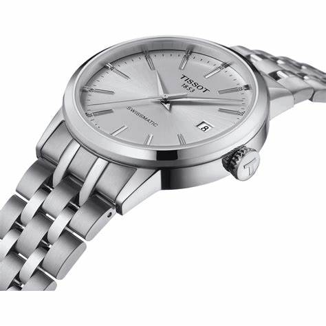 Reloj Tissot Classic Dream Swissmatic Hombre - Esfera plateada, brazalete acero