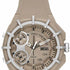 Reloj para hombre Diesel Framed DZ1990 - Esfera beige, correa de silicona marrón