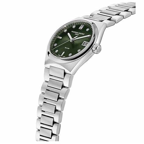 Frederique Constant Highlife Ladies Quartz FC-240GRD2NH6B – Green Dial, Stainless Steel Bracelet