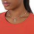 Gucci GG Marmont Sterling Silver Necklace with Mother of Pearl and Topaz - Model YBB527399001