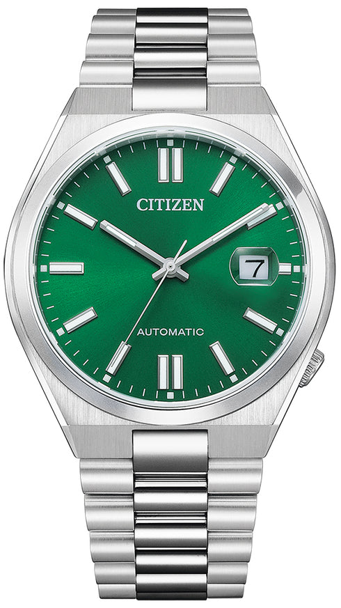 Citizen Tsuyosa NJ0150-81X Men's Watch - Green Dial, Stainless Steel Case and Band